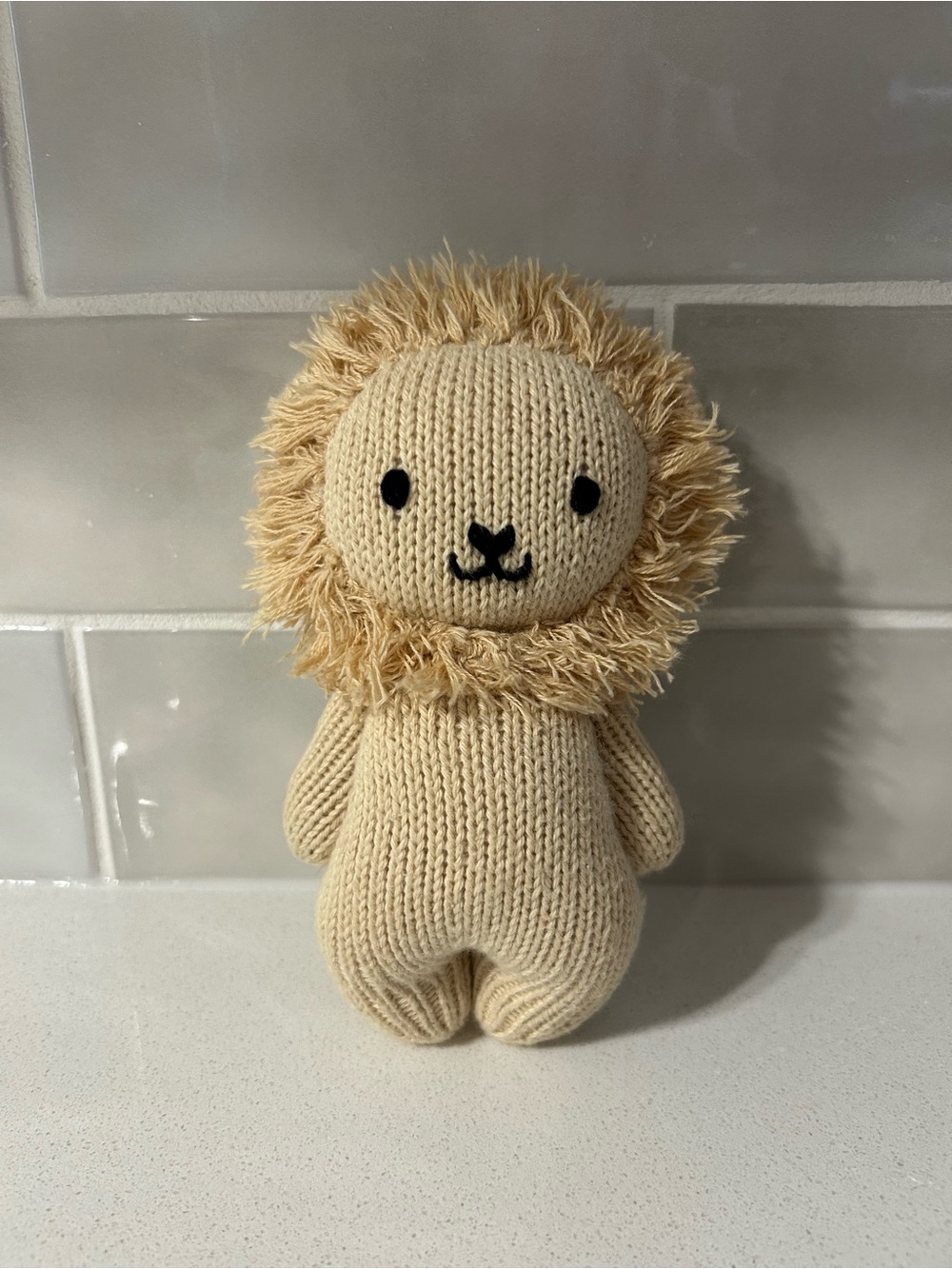 Cuddle + kind Collectible Hand- Knit Lion Plush